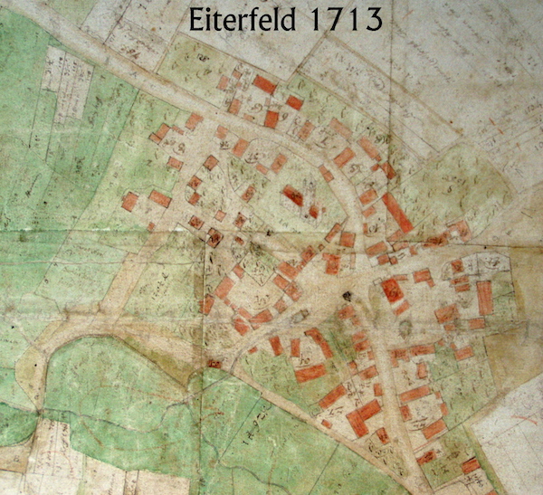 Eiterfelder Ortskern anno 1713